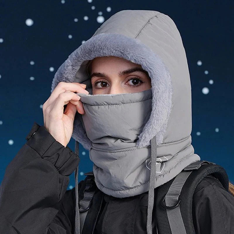 Winter hood with mask