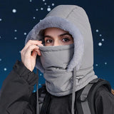 Winter hood with mask