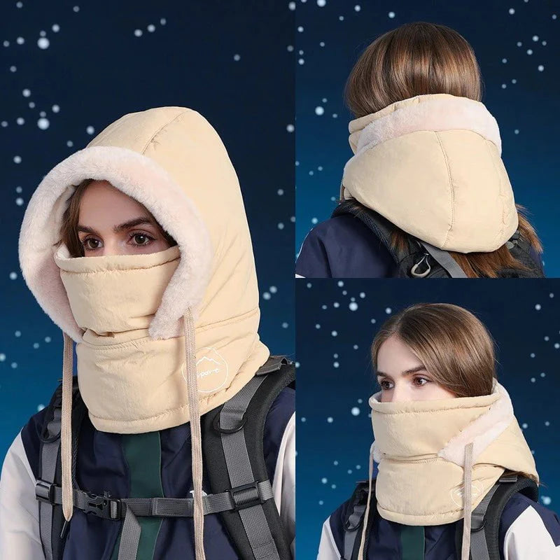 Winter hood with mask