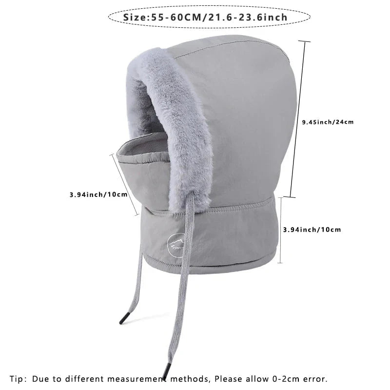 Winter hood with mask