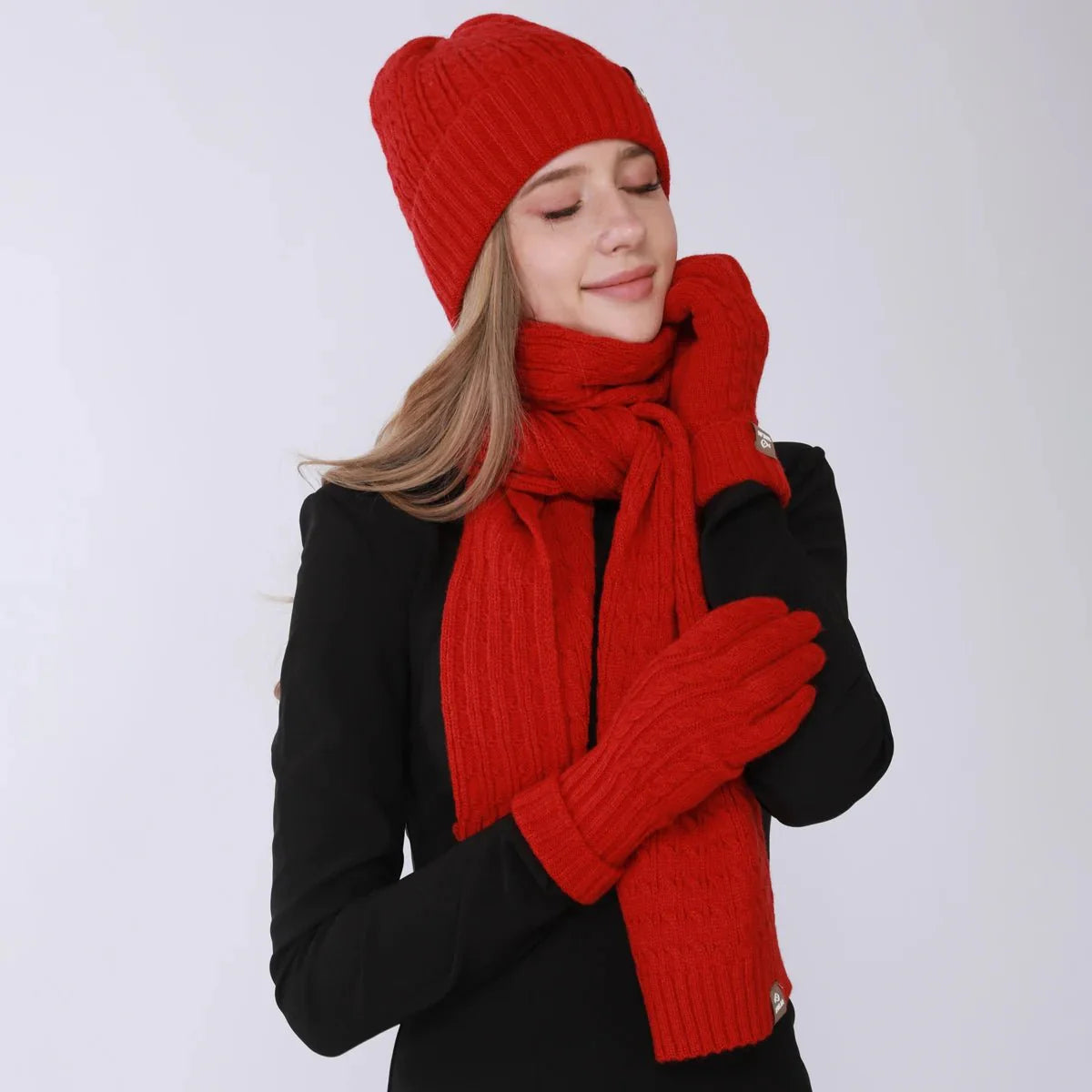 Women's 3-piece solid color set
