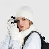 Acrylic hat, scarf and glove set