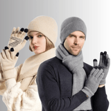 Acrylic hat, scarf and glove set