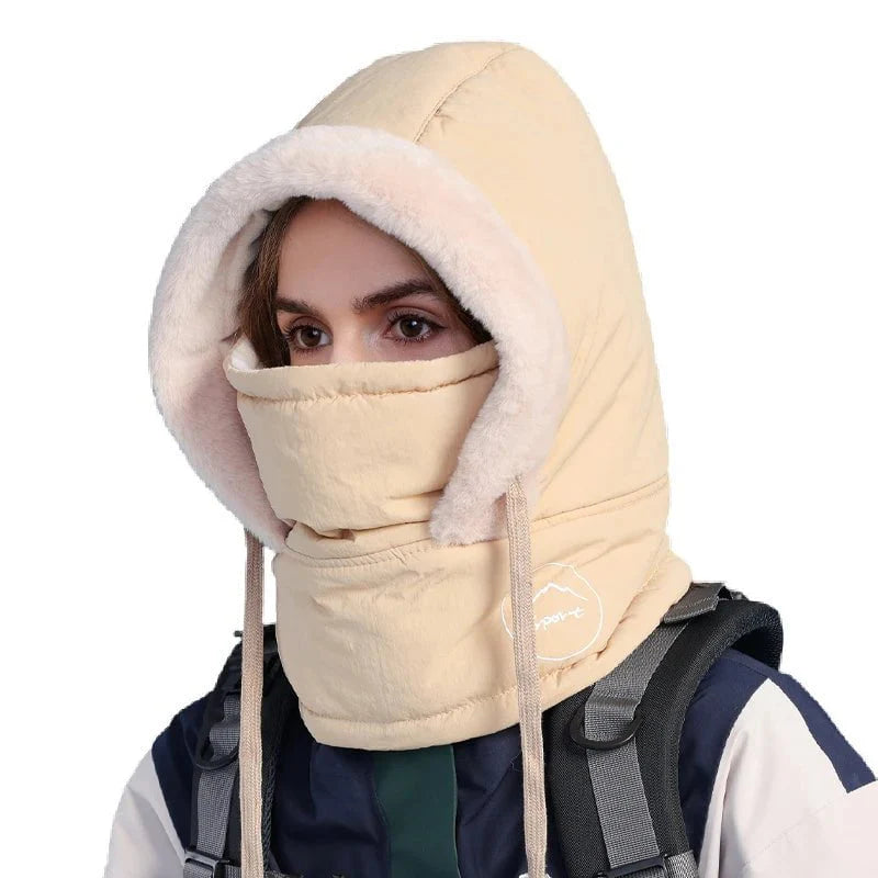 Winter hood with mask