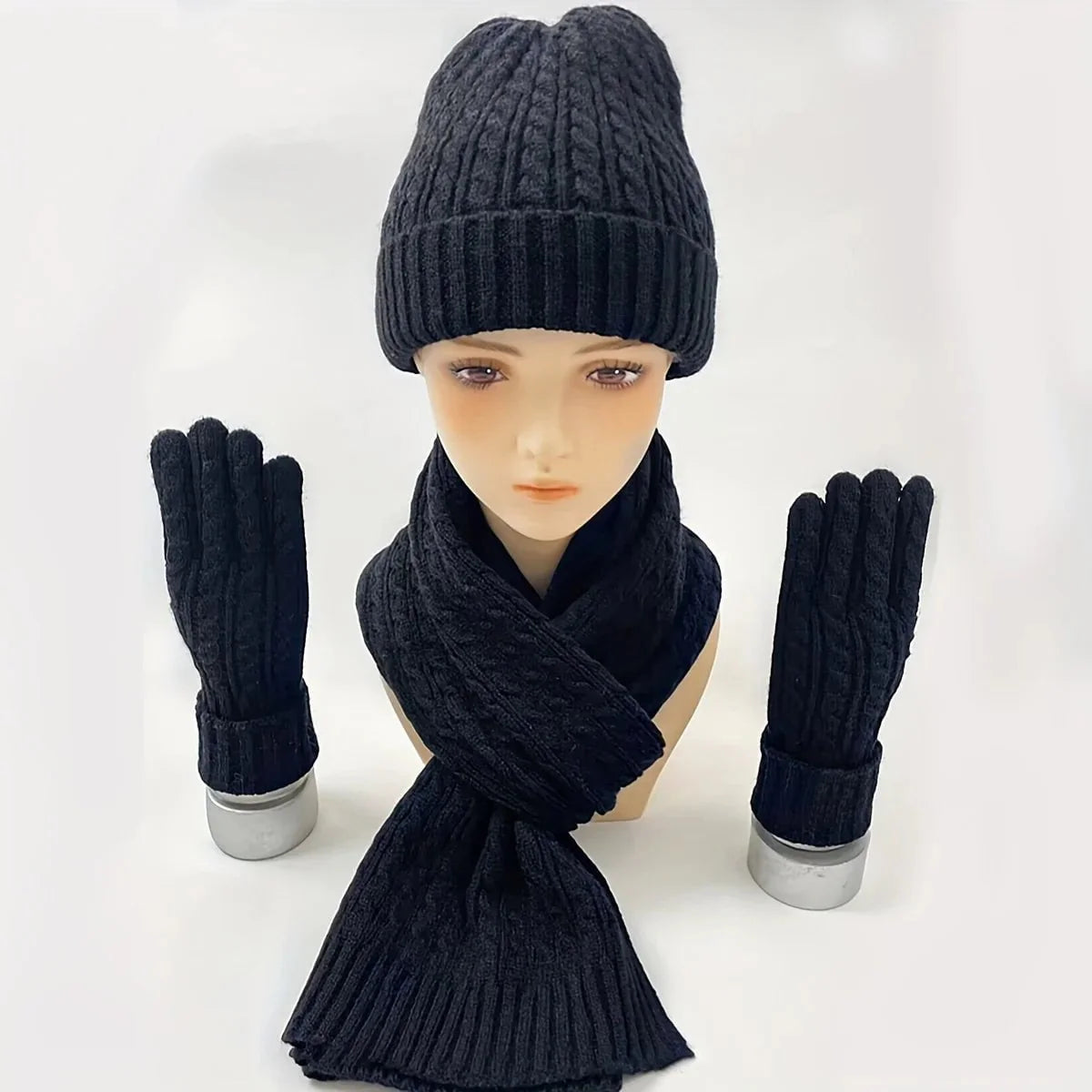 Women's 3-piece solid color set