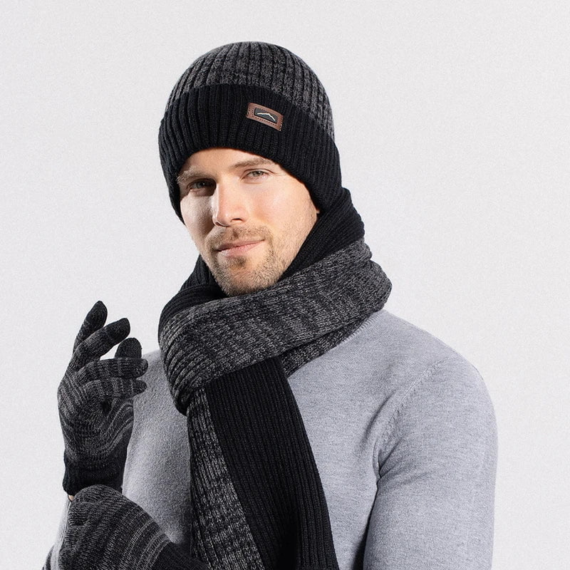 Winter hat, gloves and scarf set