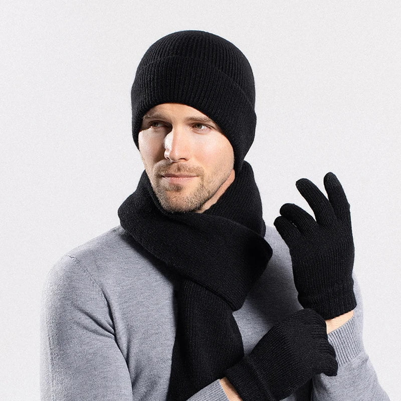 Acrylic hat, scarf and glove set