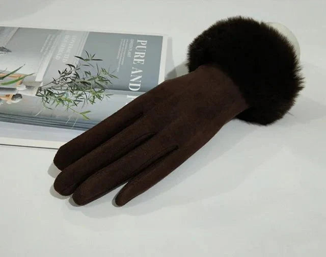 Thick velvet gloves