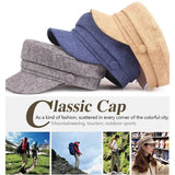 Breathable linen beret cap
