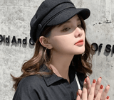 Breathable linen beret cap