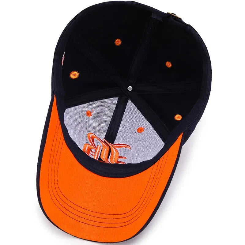 Embroidered hip-hop cap