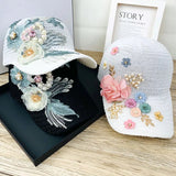 Breathable rhinestone cap