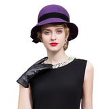 Chic wool cloche hat