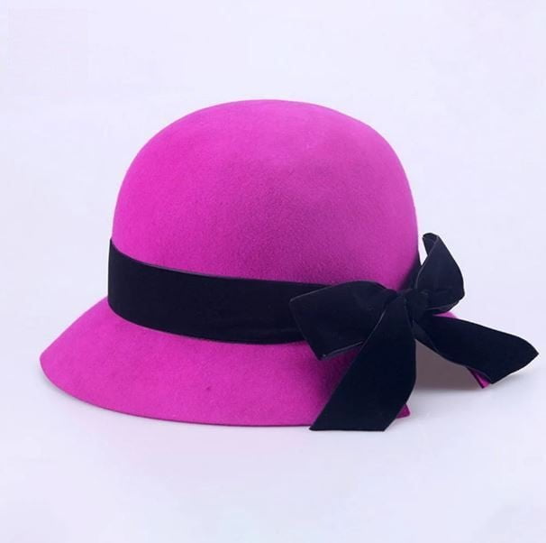 Chic wool cloche hat