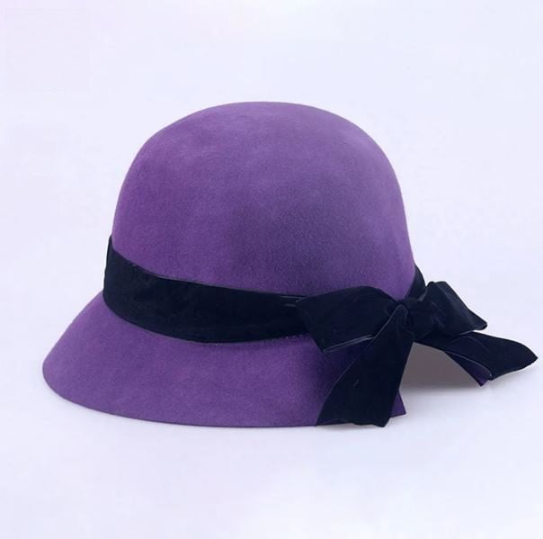 Chic wool cloche hat