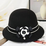 Luxurious wool cloche hat
