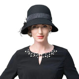 Black bell hat