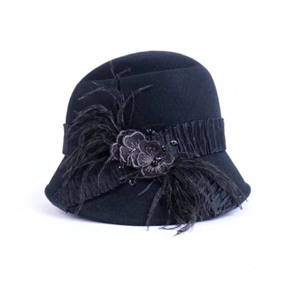 Black bell hat