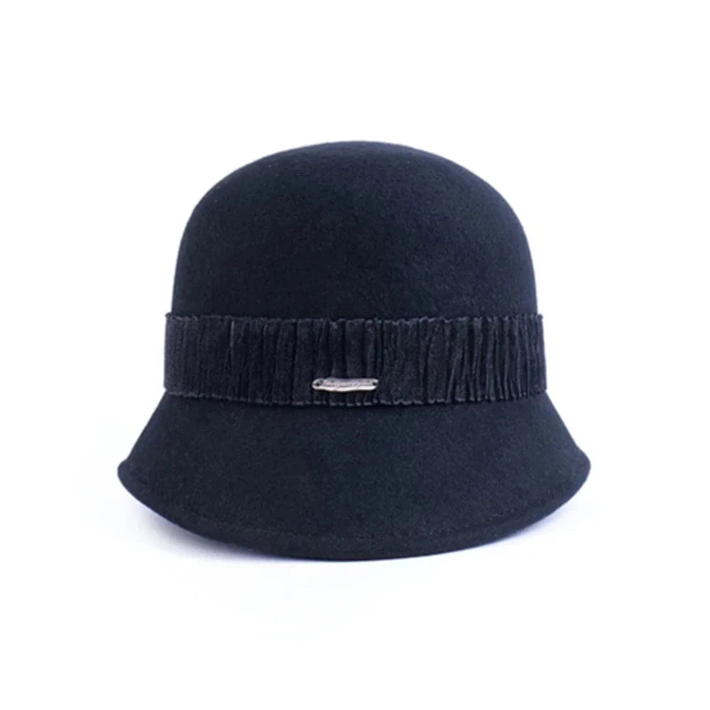Black bell hat
