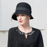 Black bell hat
