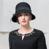 Black bell hat