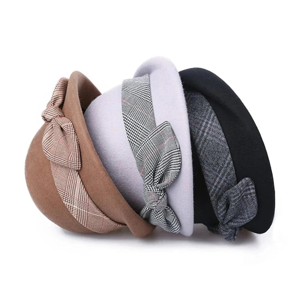 Vintage felt bell hat