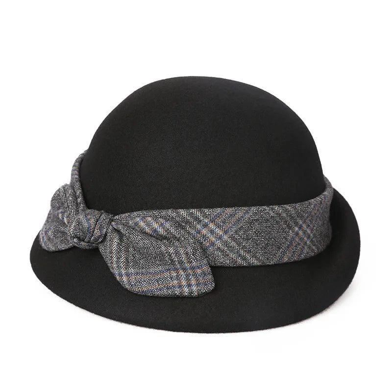 Vintage felt bell hat