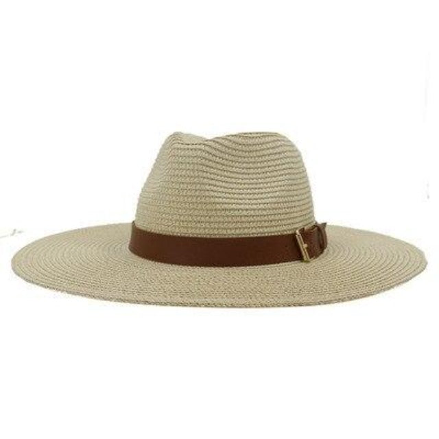 Large-brimmed sun hat