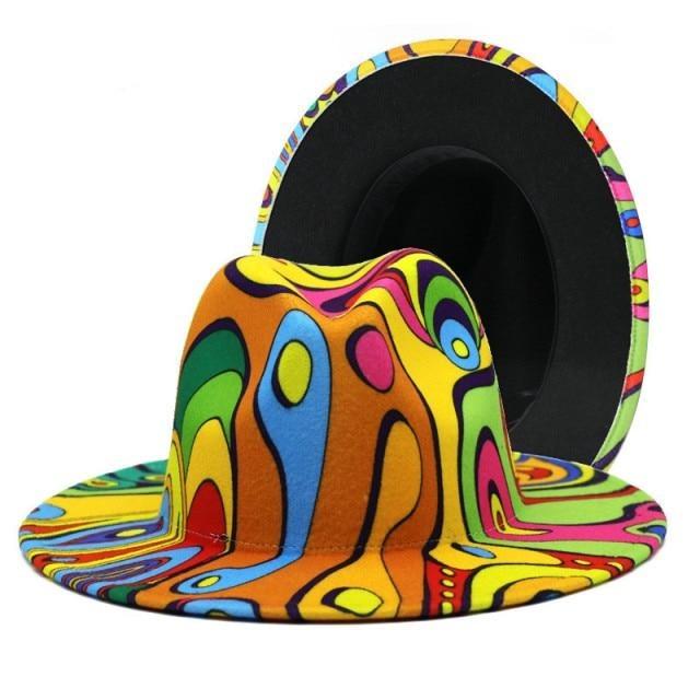 Colourful top hat
