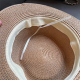 Flat-top straw hat