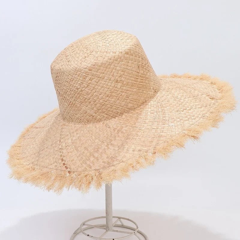 Raffia straw hat