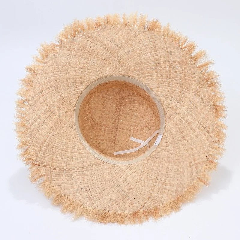 Raffia straw hat