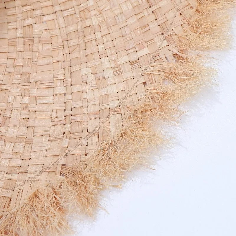 Raffia straw hat