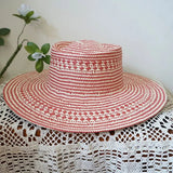 Pink straw hat