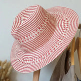 Pink straw hat