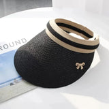 Straw hat visor