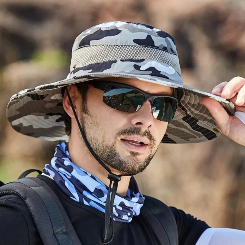 Camouflage fishing hat