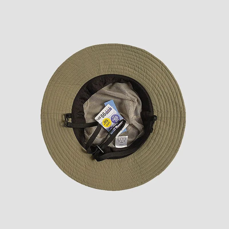 Women's fishing hat with adjustable drawstring