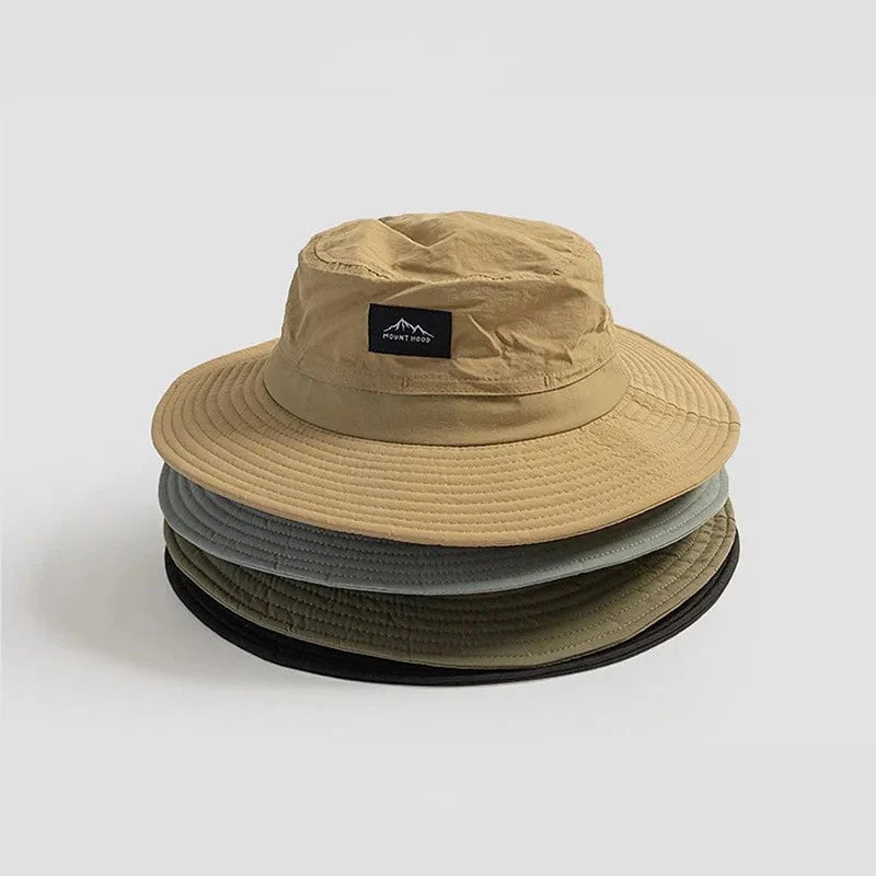 Women's fishing hat with adjustable drawstring