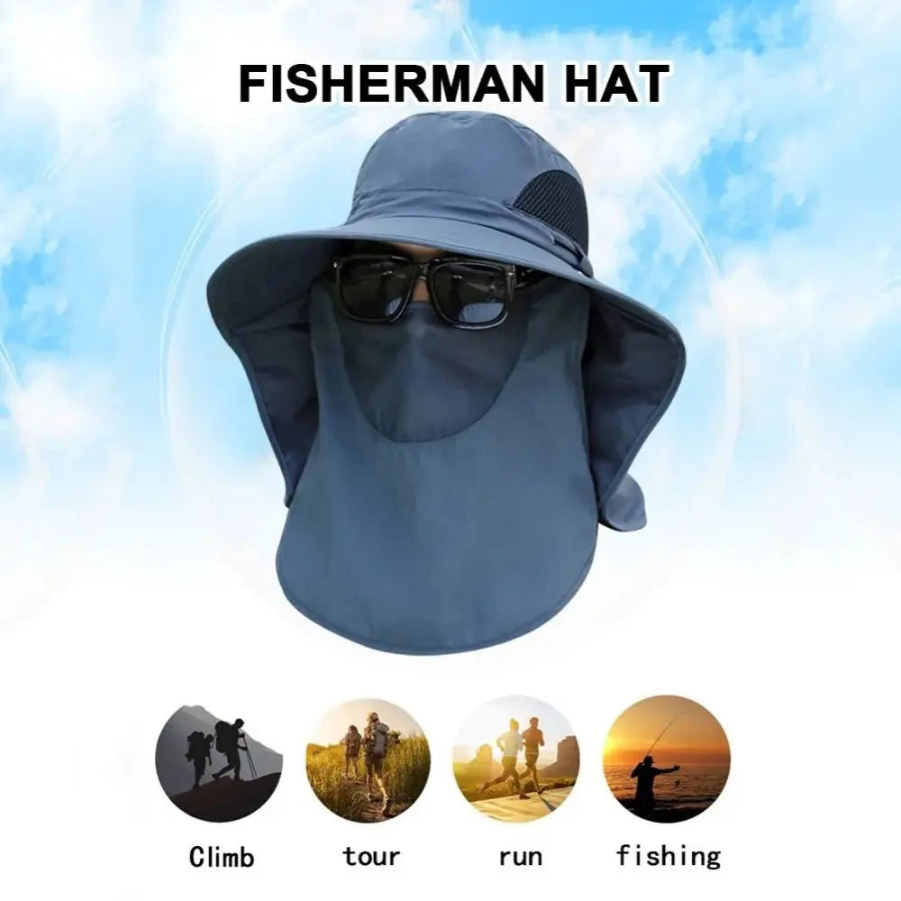 Men's fishing hat with sun protection