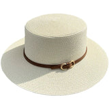 Simple straw beach hat