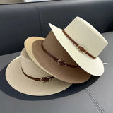 Simple straw beach hat