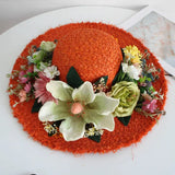 Bohemian-style rattan hat and bag