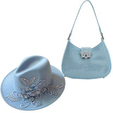 Fedora hat with large bag