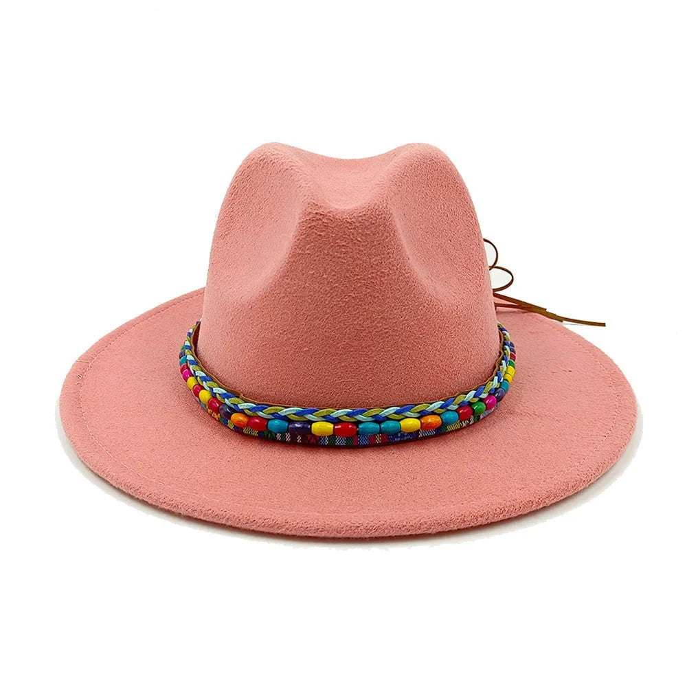 Fedora hat and matching handbag