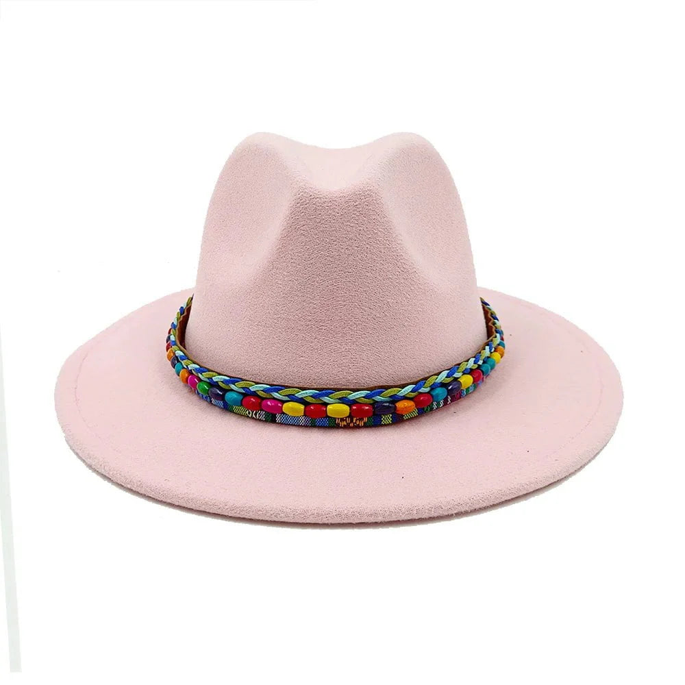 Fedora hat and matching handbag