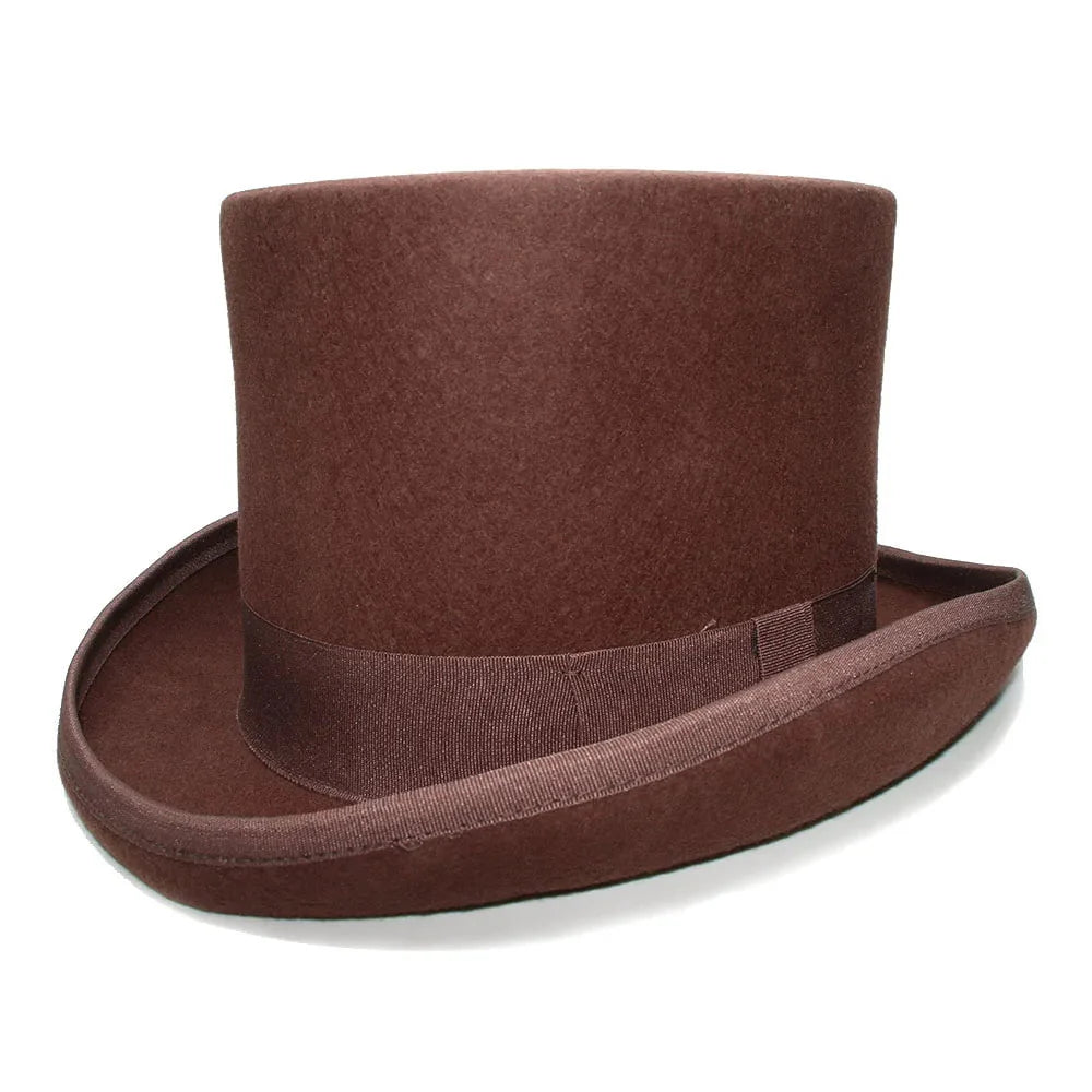 Brown top hat