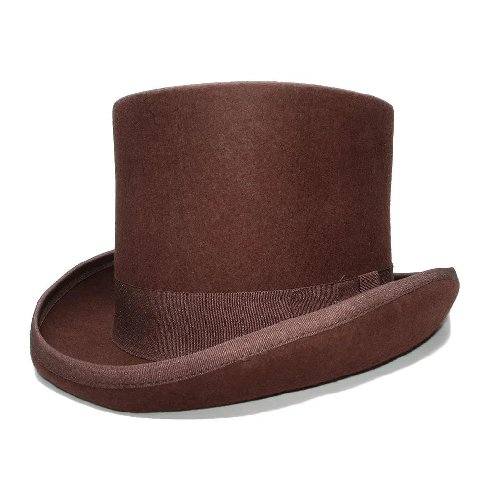 Brown top hat