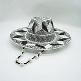 Grey-black straw hats