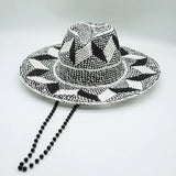 Grey-black straw hats